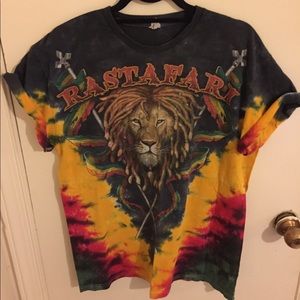 Rastafari tie-dyed T-shirt